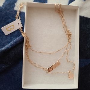 Bancroft triple strand necklace